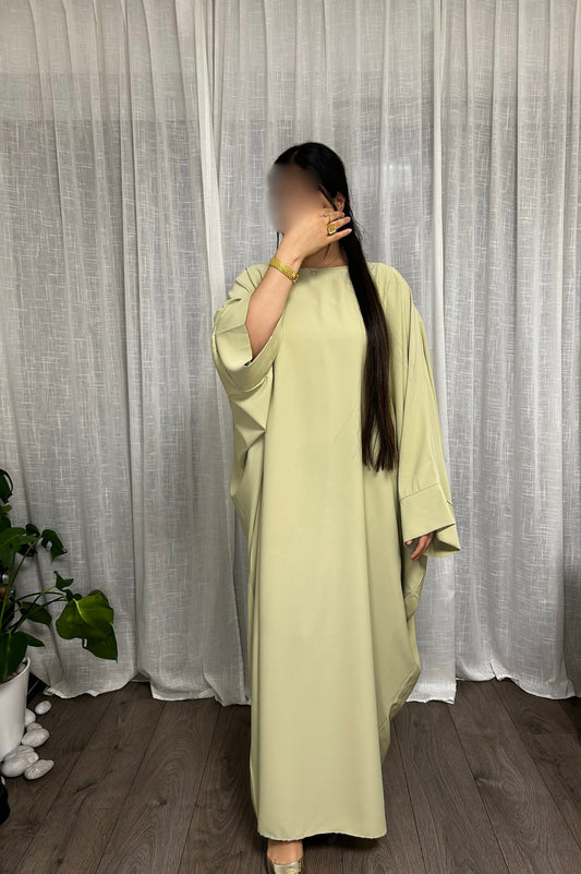 Abaya papillon avec voile